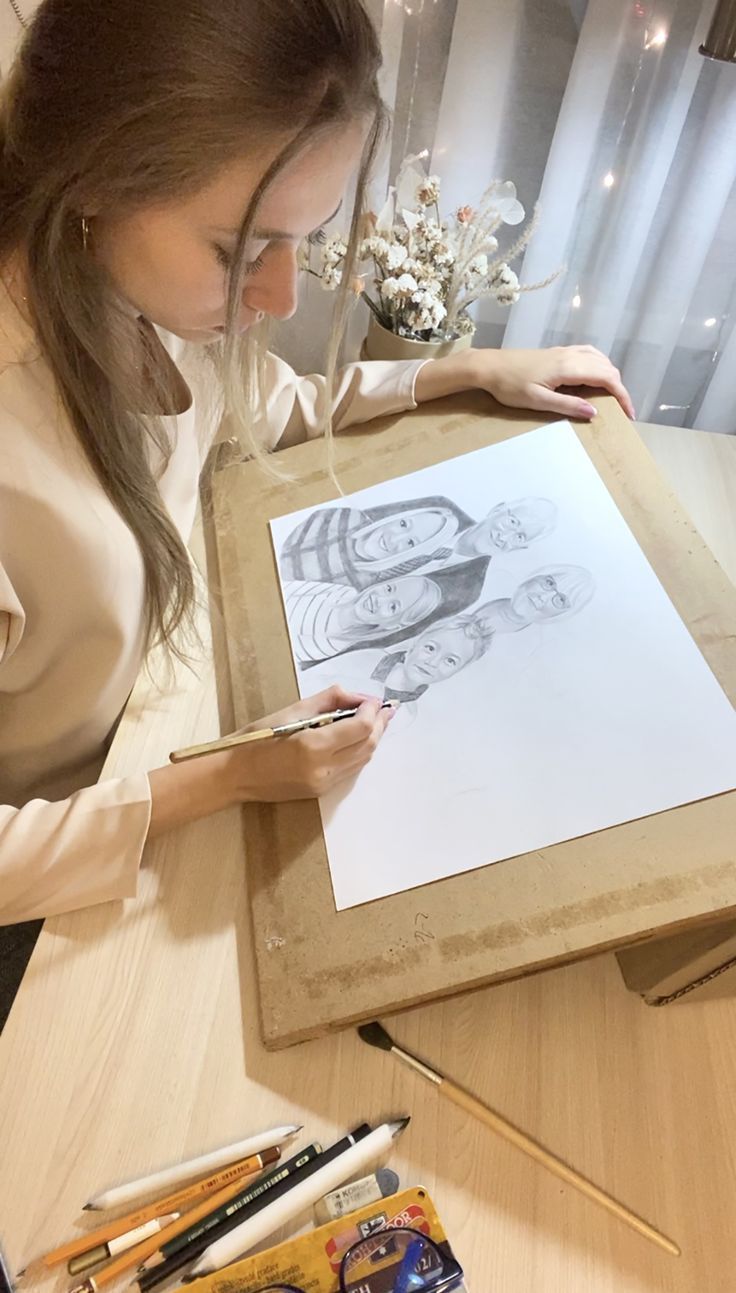 Custom family or couple portrait artwork