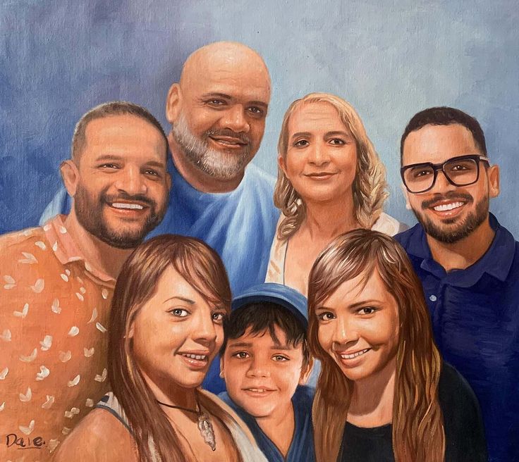 Custom family or couple portrait artwork