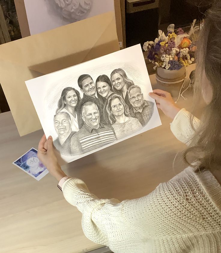Custom Family Portrait Sketch