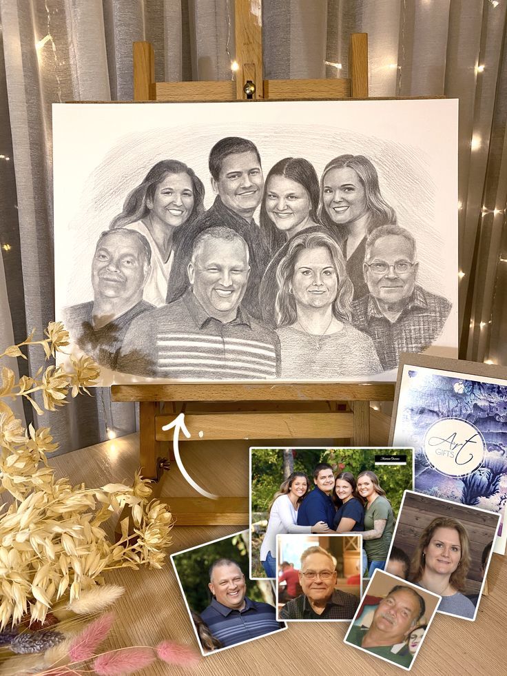 Custom family or couple portrait artwork