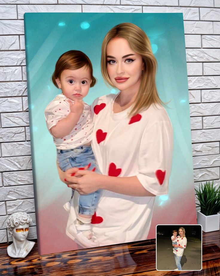 Custom family or couple portrait artwork