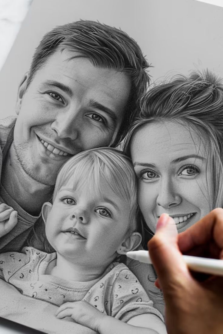Custom family or couple portrait artwork