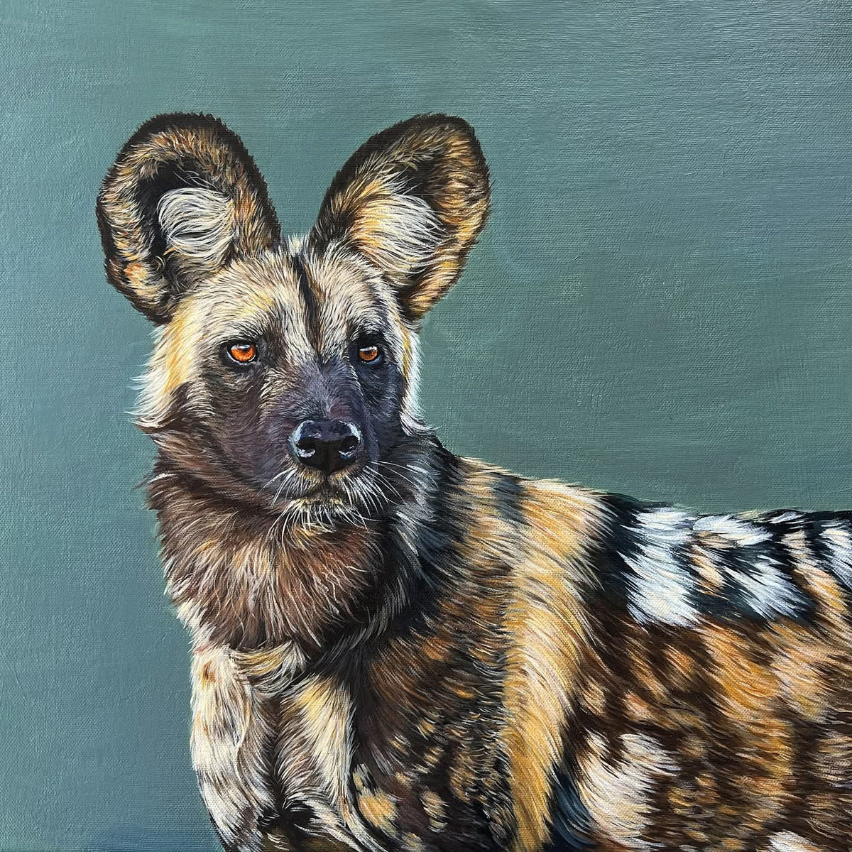 Custom pet portrait artwork