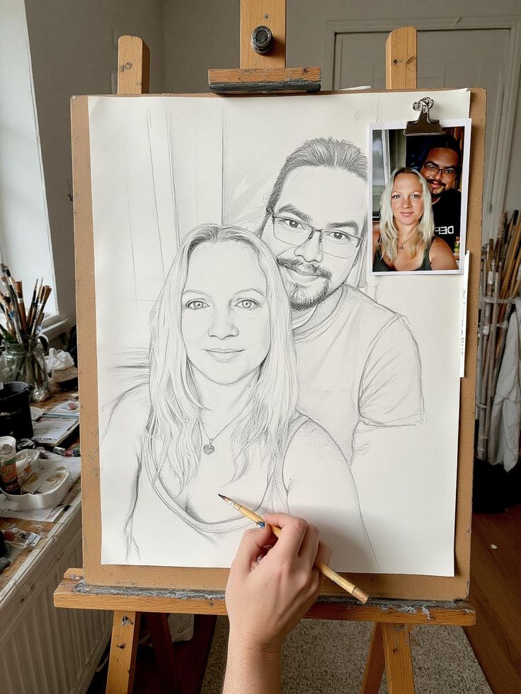 Custom family or couple portrait artwork