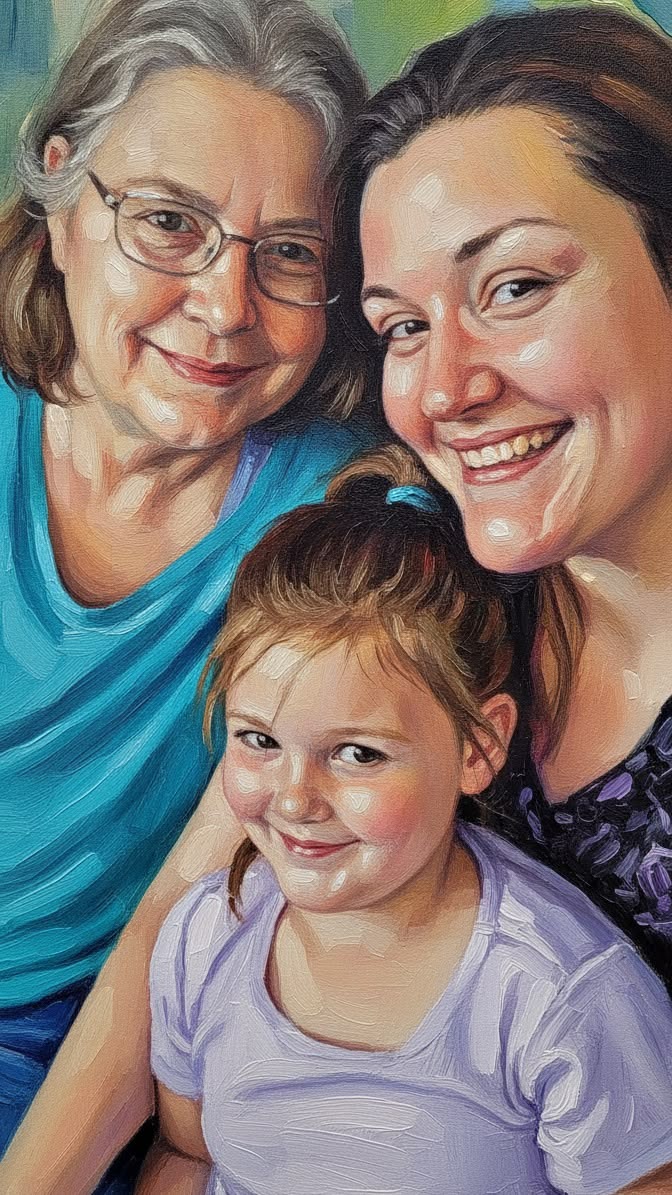 Custom family or couple portrait artwork