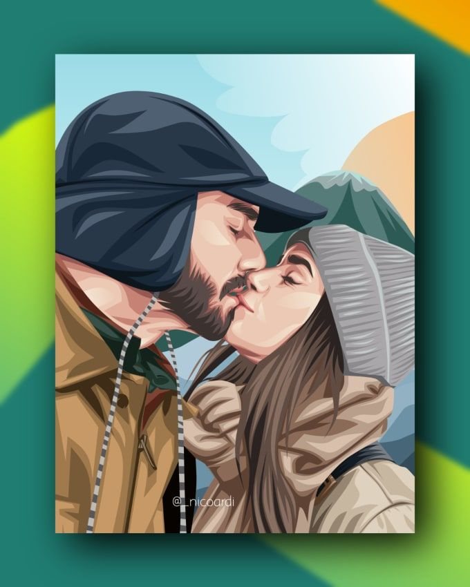 People & Couple Cartoon Portrait