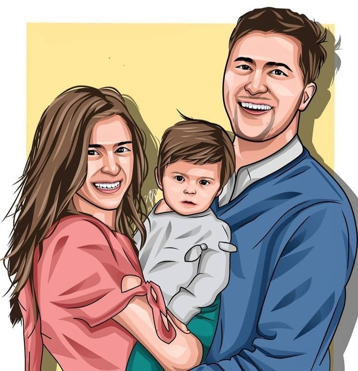 People & Couple Cartoon Portrait