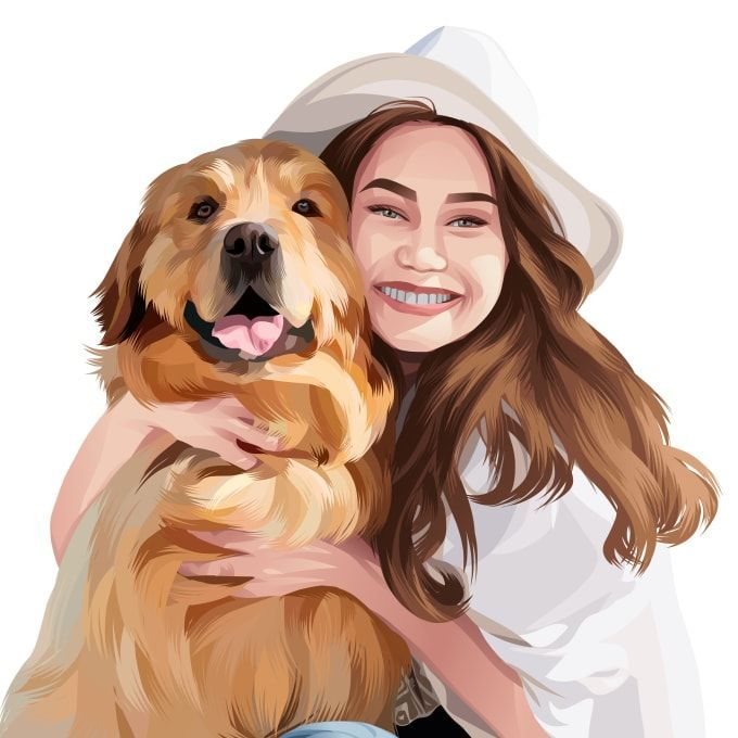 Pet Cartoon Portrait