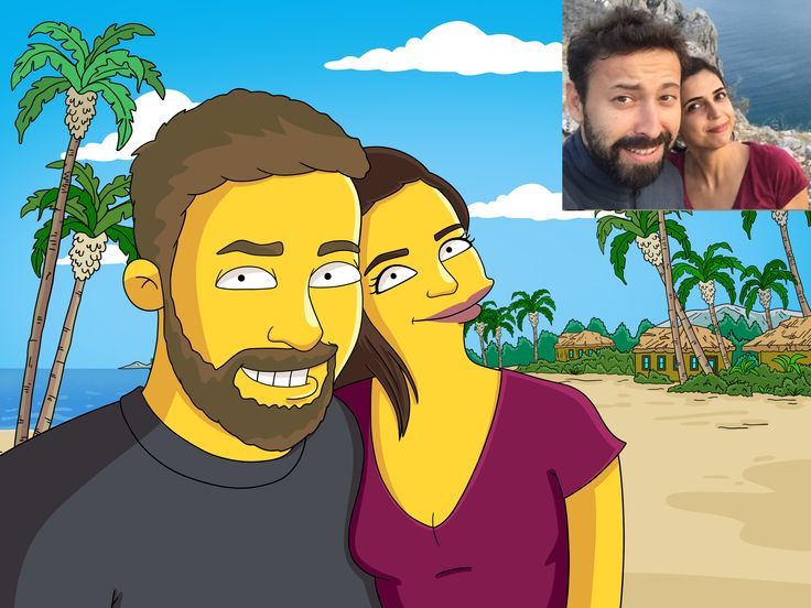 Custom yellow character portrait example 2