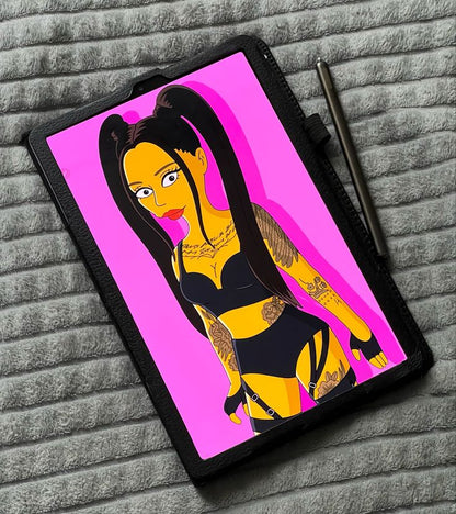 Custom yellow character portrait example 7