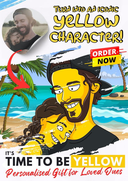 Custom yellow character portrait example 8